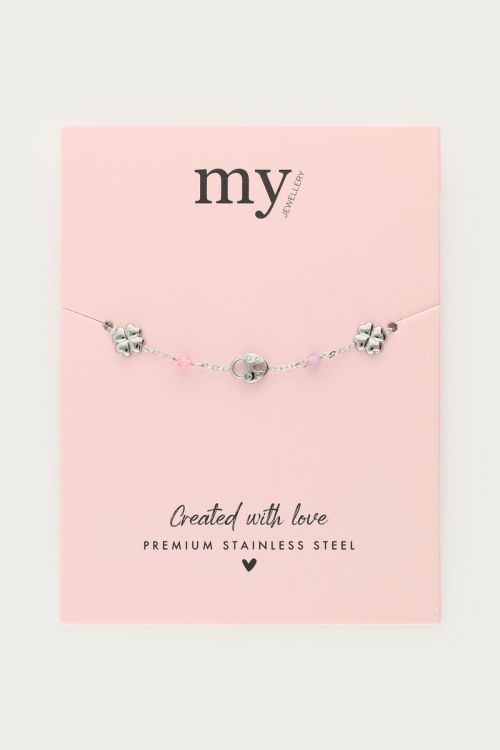 Bracelet with clover & clasp | My Jewellery