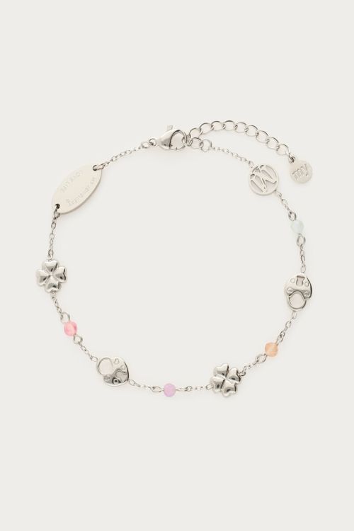 Bracelet with clover & clasp | My Jewellery