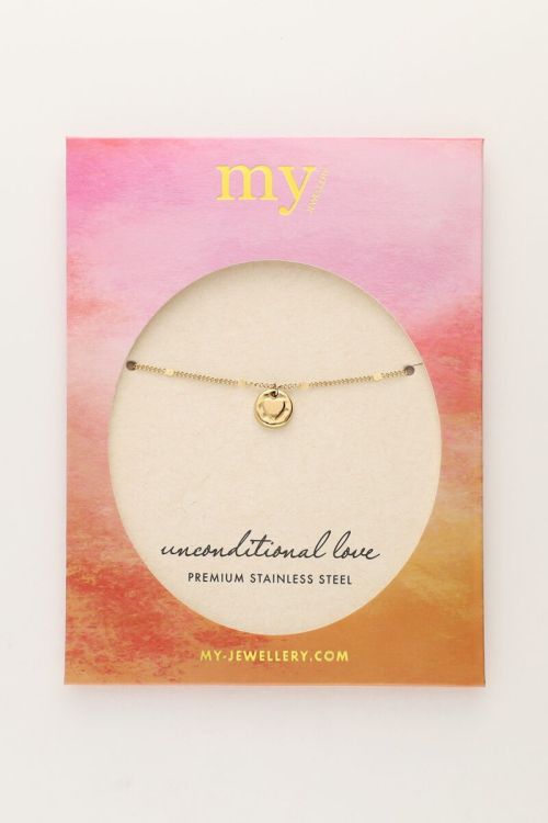 Unconditional love bracelet "gehämmertes Herz"