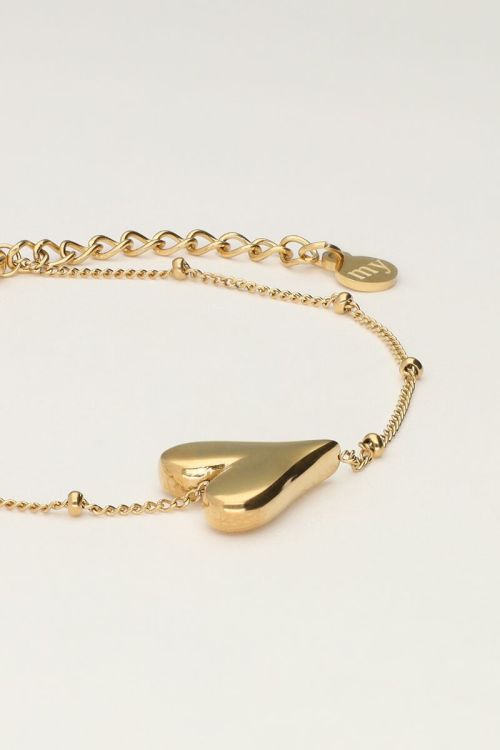 Armband met hartje en bolletjes | My Jewellery