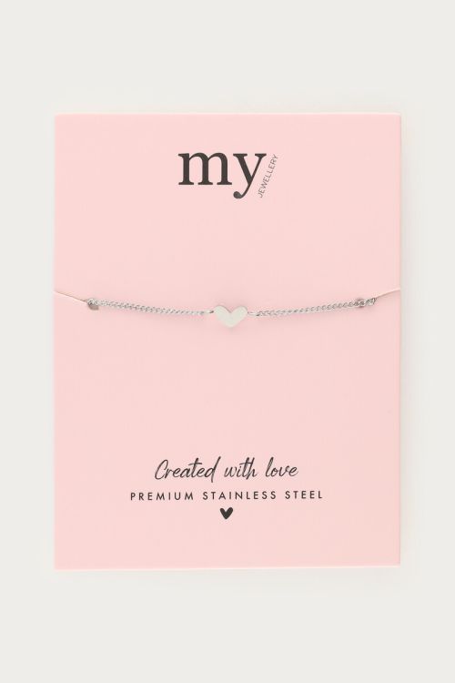 Bracelet with heart & links | My Jewellery