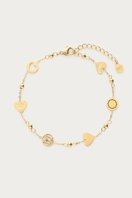 Bracelet with hearts & polka dots | My Jewellery