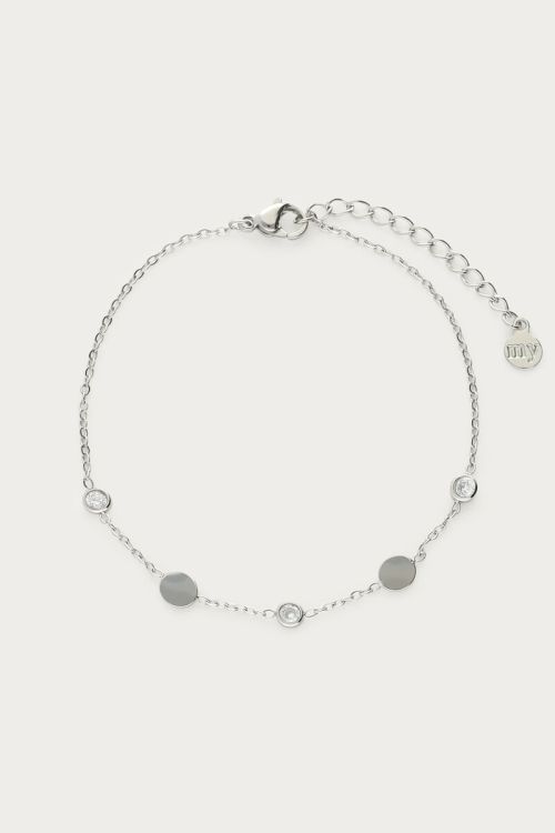 Bracelet with small coins & rhinestones | My Jewellery