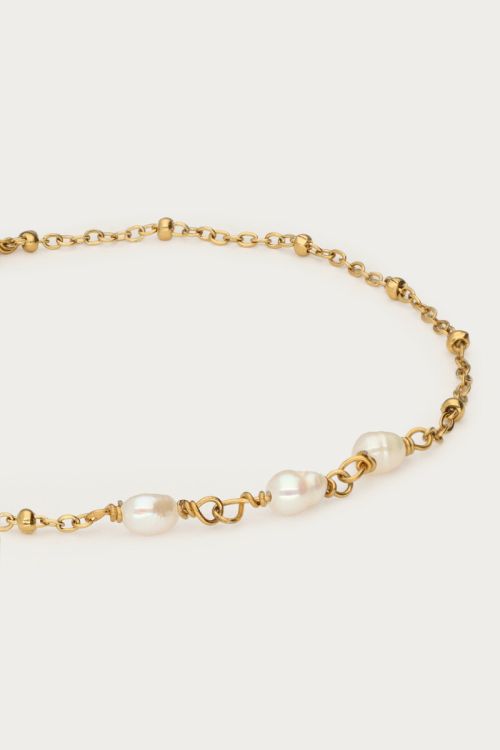 Bracelet with three freshwater pearls & beads | My Jewellery