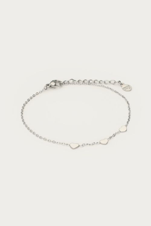 Graduation bracelet three hearts | My Jewellery