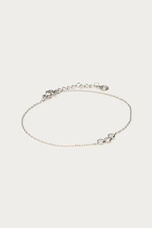 Bracelet with three rhinestones | My Jewellery