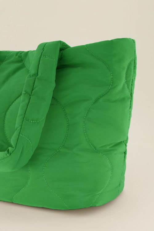 Green padded tote bag | My Jewellery