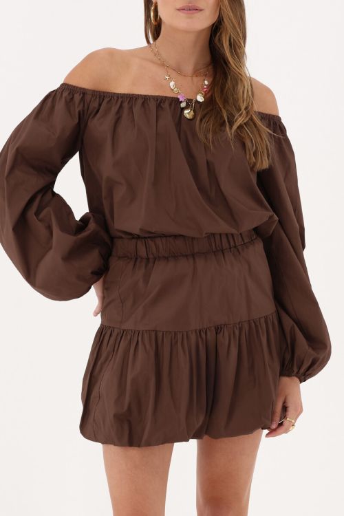 Brown balloon skirt mini | My Jewellery