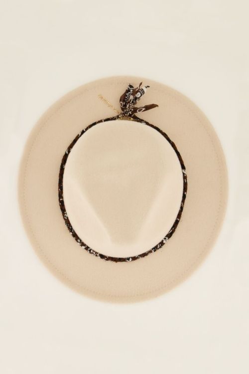 Bruin gevlochten ketting met bandana print | My Jewellery