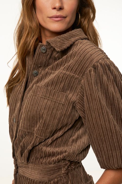 Brown corduroy jumpsuit | My Jewellery
