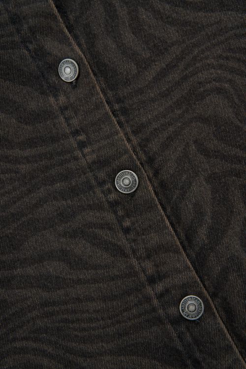 
Brown denim dress with tiger print | My Jewellery
