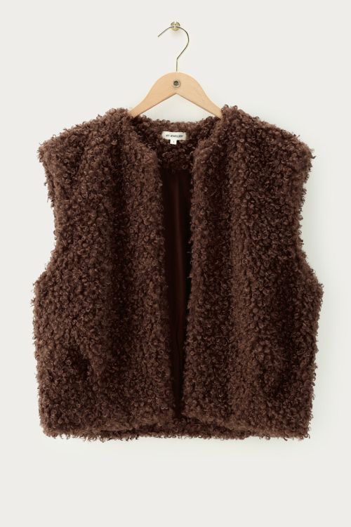 Brown gilet faux fur | My Jewellery