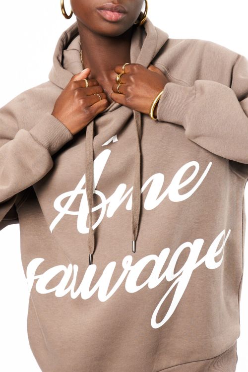 Brown hoodie "Ame sauvage" | My Jewellery