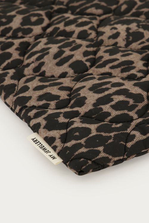 Brown leopard print tablet cover | My Jewellery