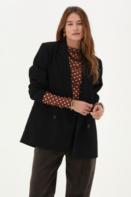 Brown mesh top with polka dot | My Jewellery