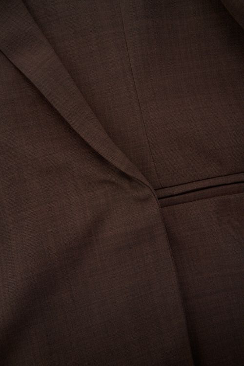 Brown oversized blazer with side slits | My Jewellery