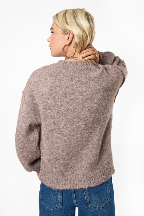 Brown oversized knitted sweater | My Jewellery