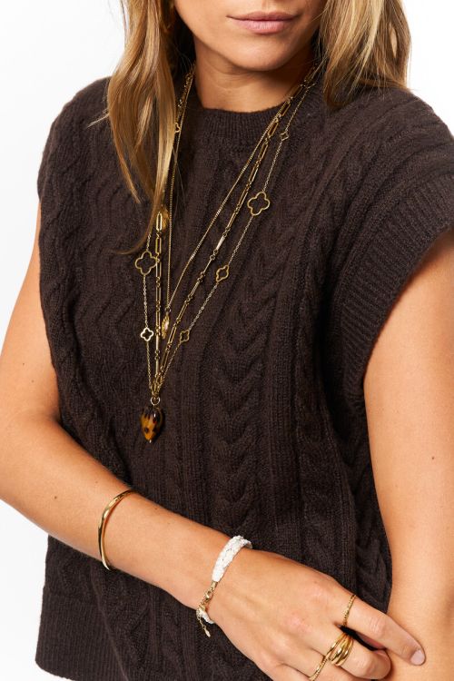 Brown oversized spencer | My Jewellery