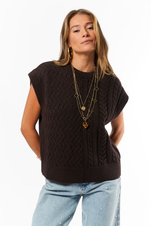 Brown oversized spencer | My Jewellery