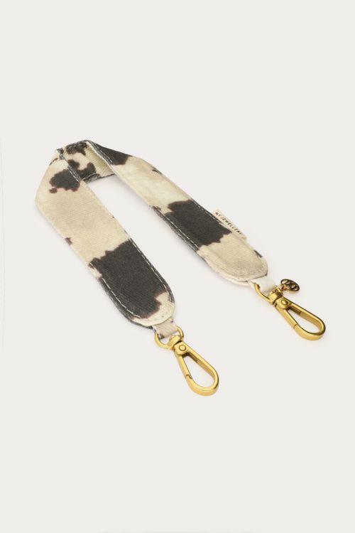 Brown phone cord with cow print | My Jewellery