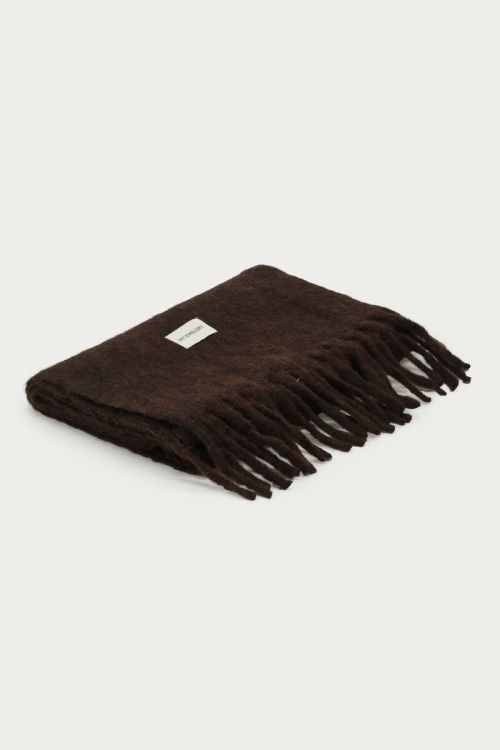 Brown scarf with fringes | My Jewellery