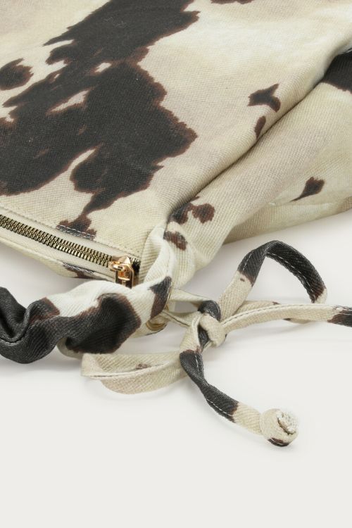 Brown shoulder bag with cow print | My Jewellery