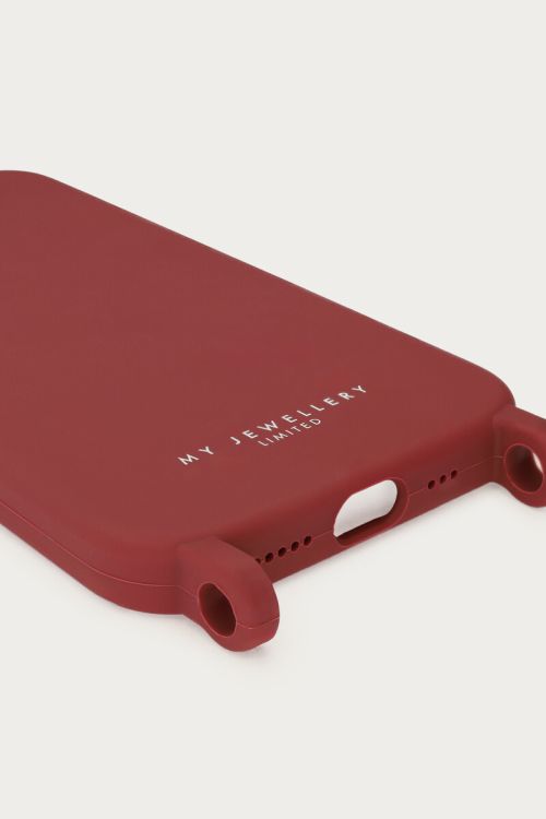 Burgundy phone case silicone  | My Jewellery