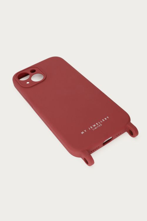 Burgundy phone case silicone  | My Jewellery