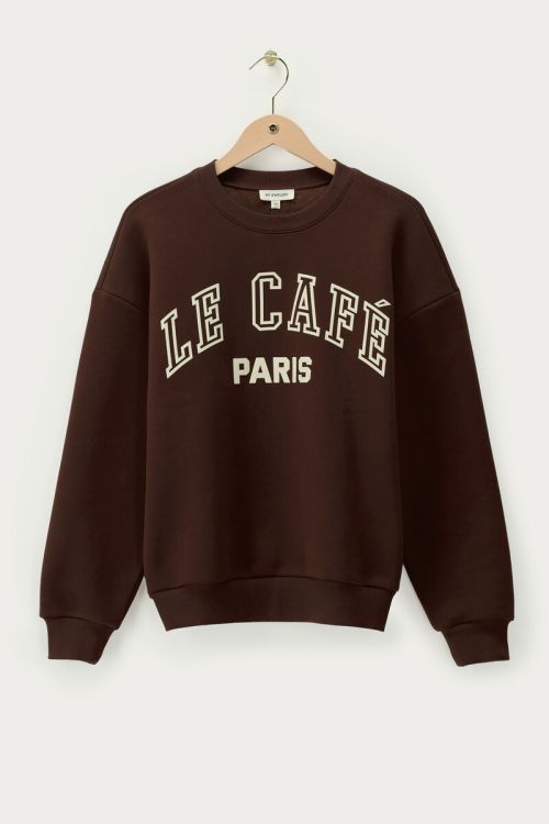 Brown sweater "Le cafe Paris" | My Jewellery