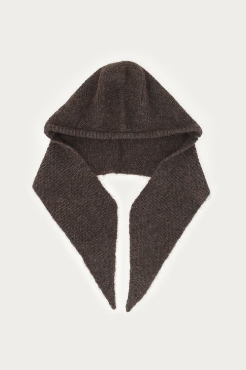 Brown hooded scarf | My Jewellery