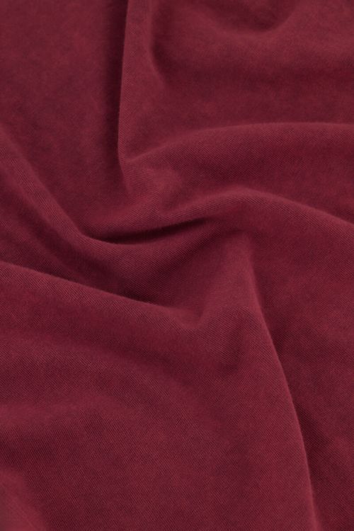 Burgundy basic T-shirt acid wash | My Jewellery
