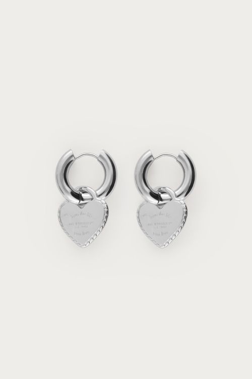 Boucles d'oreilles « Candy Couture » avec grands cœurs