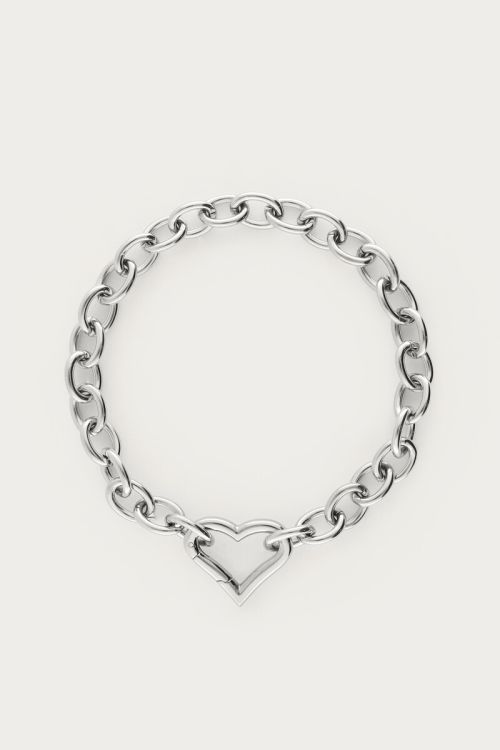 Gliederarmband mit Herzverschluss