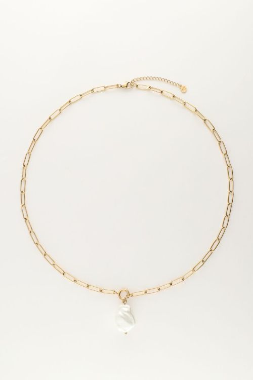 Gliederkette mit großer Glasperle 