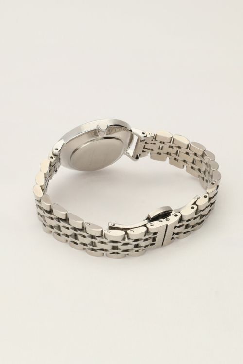 Chain strap watch with white round watch face | My Jewellery