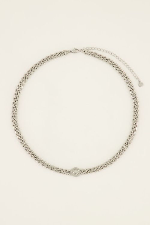 Grove schakelketting met smiley | My Jewellery