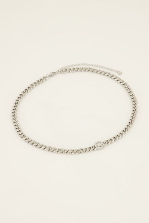 Grove schakelketting met smiley | My Jewellery