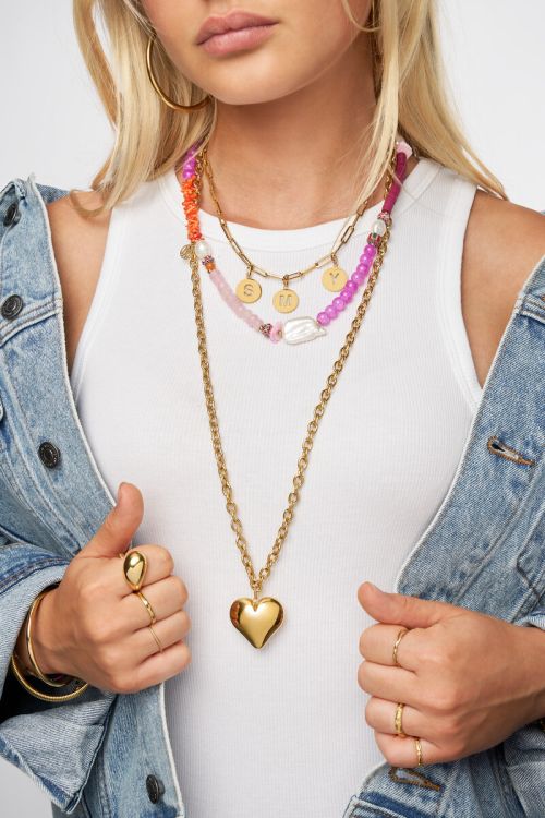 Love initial charm