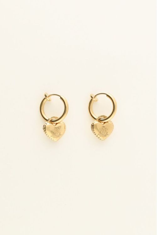 Clip-on earrings heart