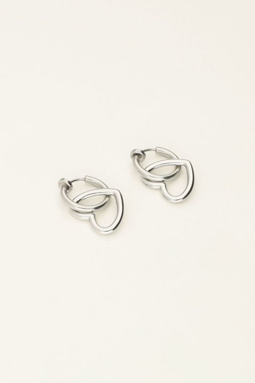 Clip-on earrings open heart | My Jewellery