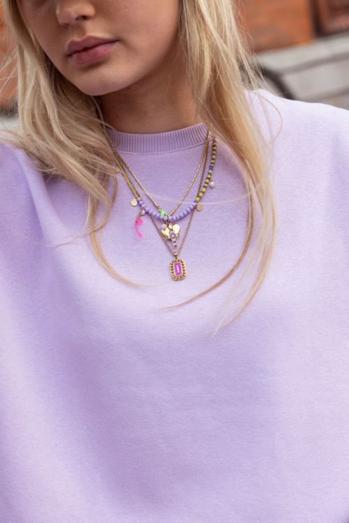 Bold Spirit necklace with purple Amour charm | My Jewellery