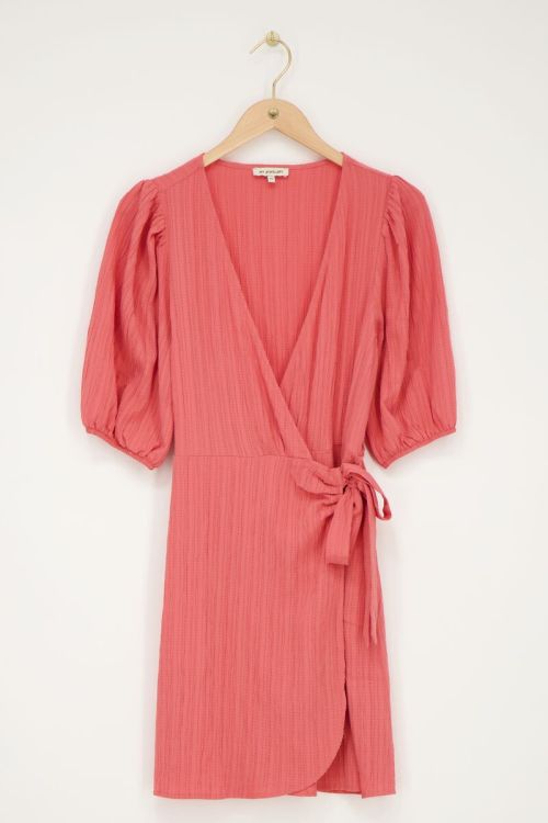 Coral crinkle warp dress | My Jewellery