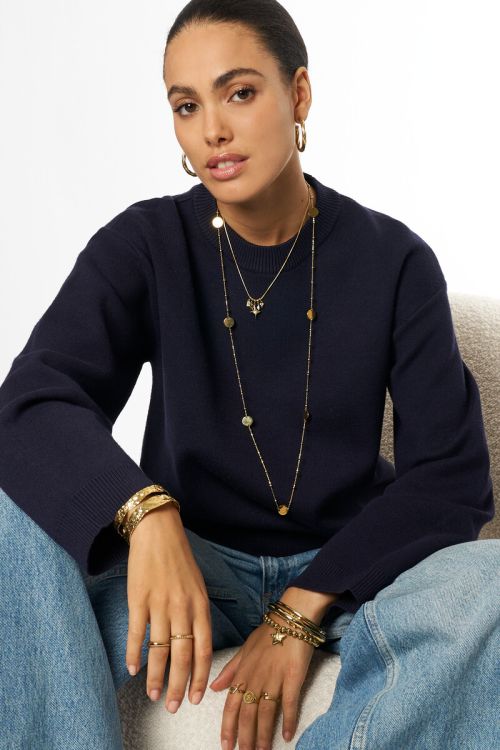 Dark blue sweater | My Jewellery