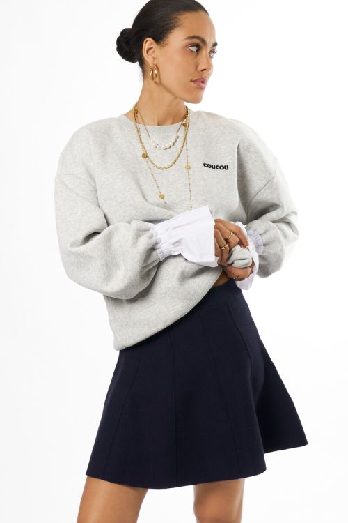 Dark blue knitted skirt | My Jewellery
