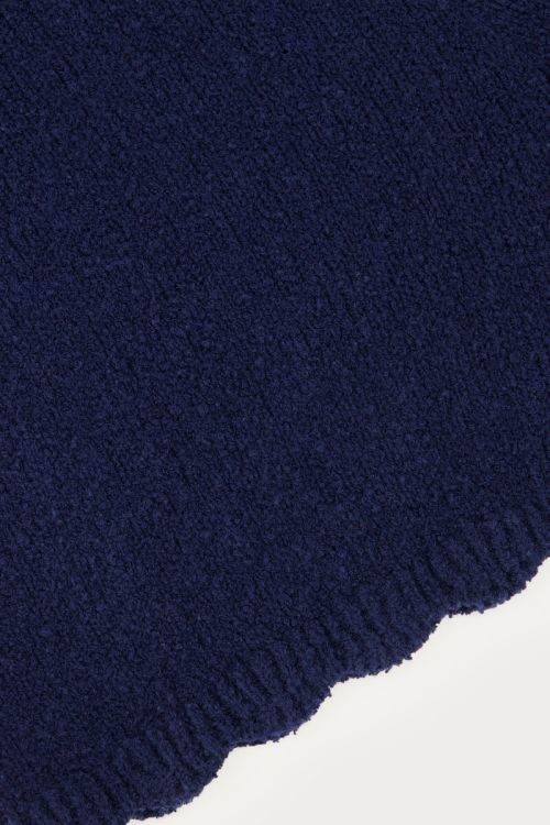 Dark blue shorts with scalloped edge | My Jewellery