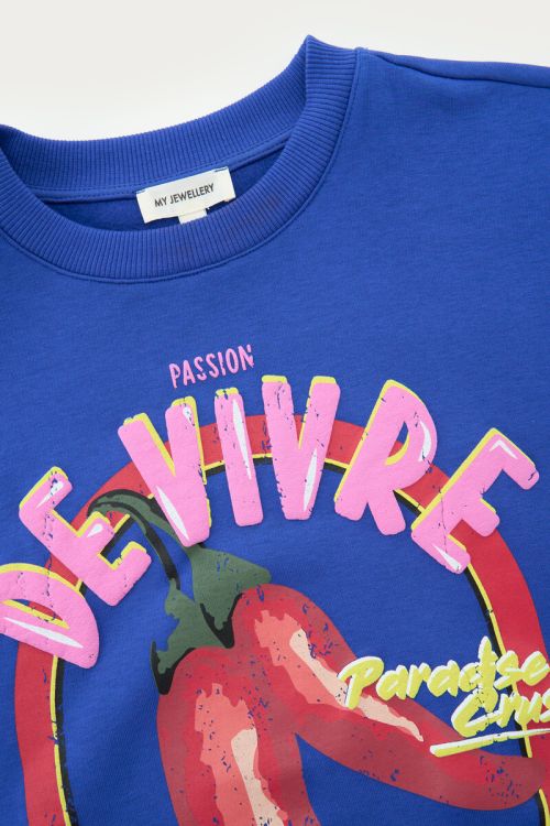 Dark blue sweater "Passion de vivre" | My Jewellery