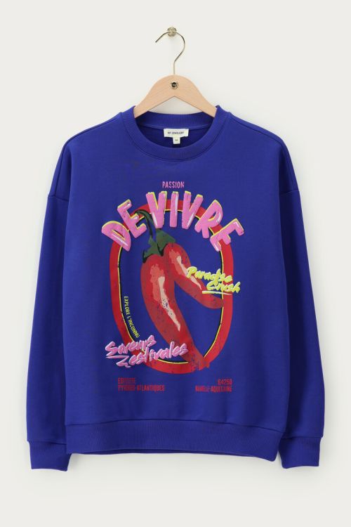 Dark blue sweater "Passion de vivre" | My Jewellery