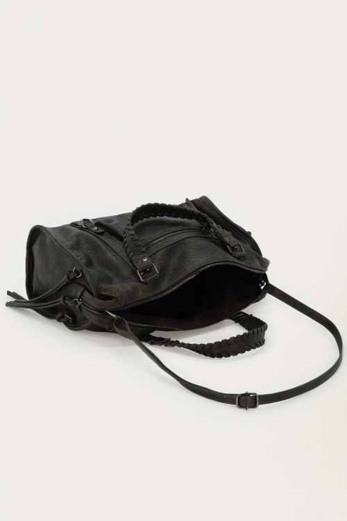 Dark brown large PU cargo bag | My Jewellery