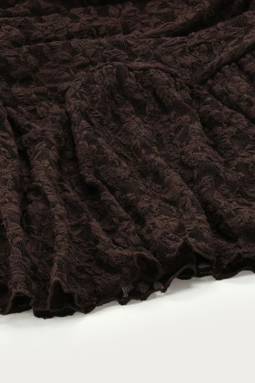 Dark brown short lace dress | My Jewellery