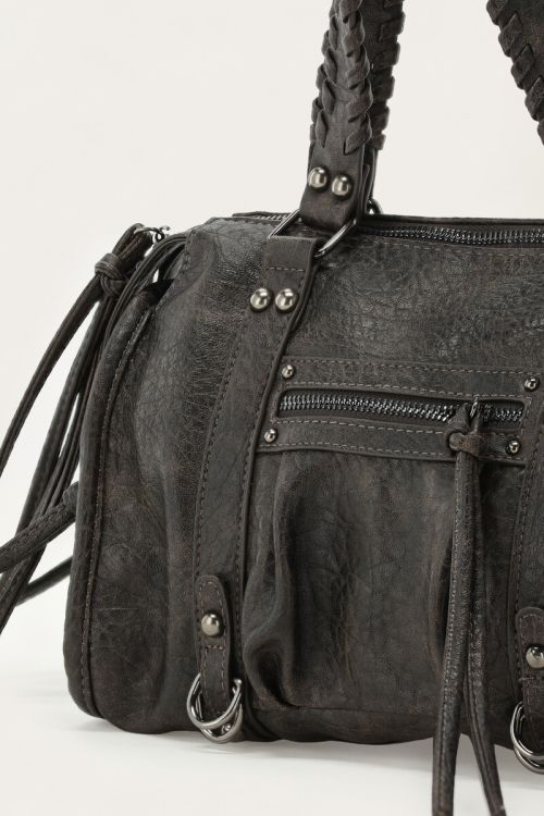 Dark brown small PU cargo bag | My Jewellery